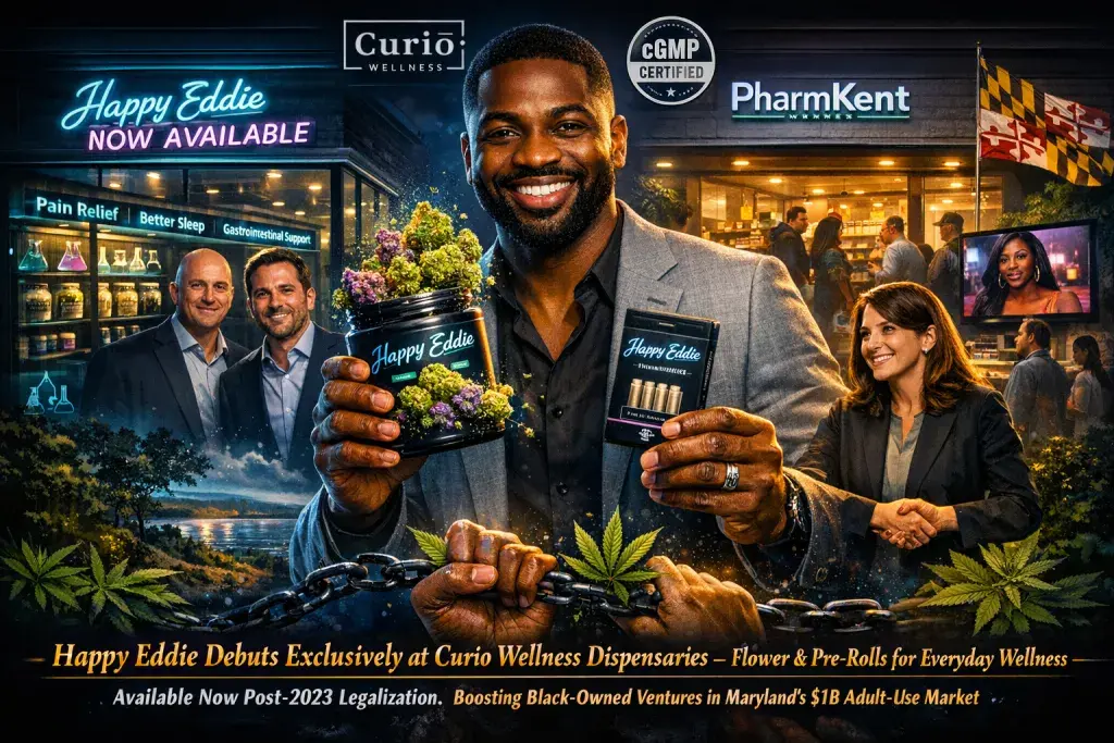 Curio Wellness Partners with Eddie Osefo to Launch Happy Eddie Cannabis Line in Maryland