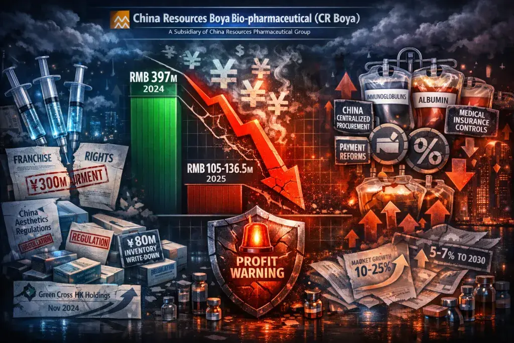 China Resources Boya Bio-pharmaceutical Issues Sharp 2025 Profit Warning