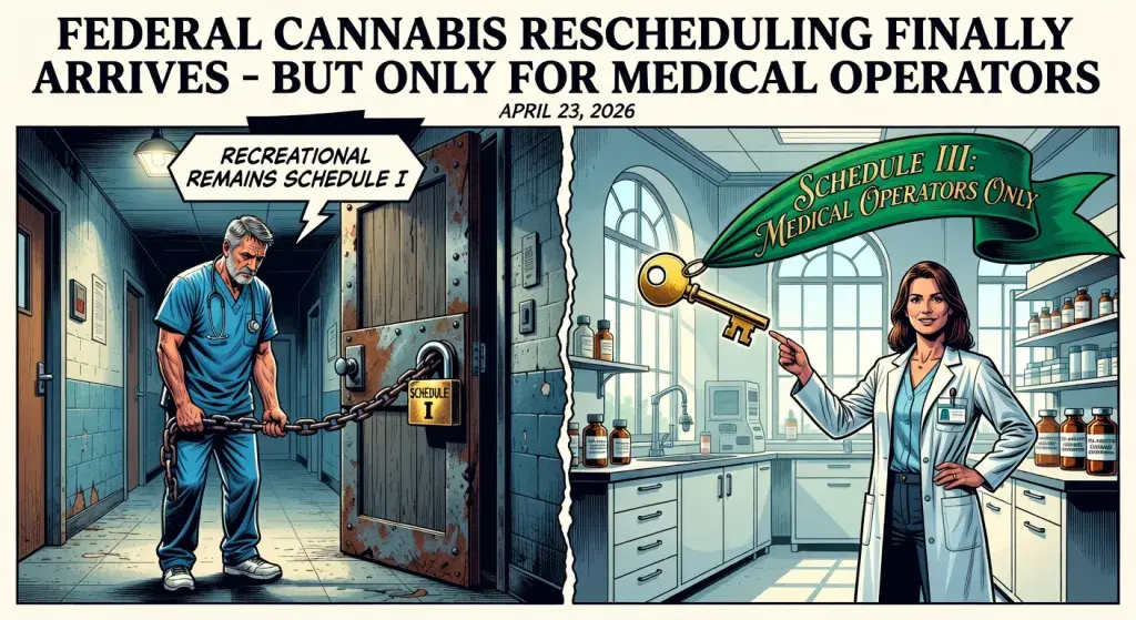Federal Cannabis Rescheduling Finally Arrives - But Only for Medical Operators