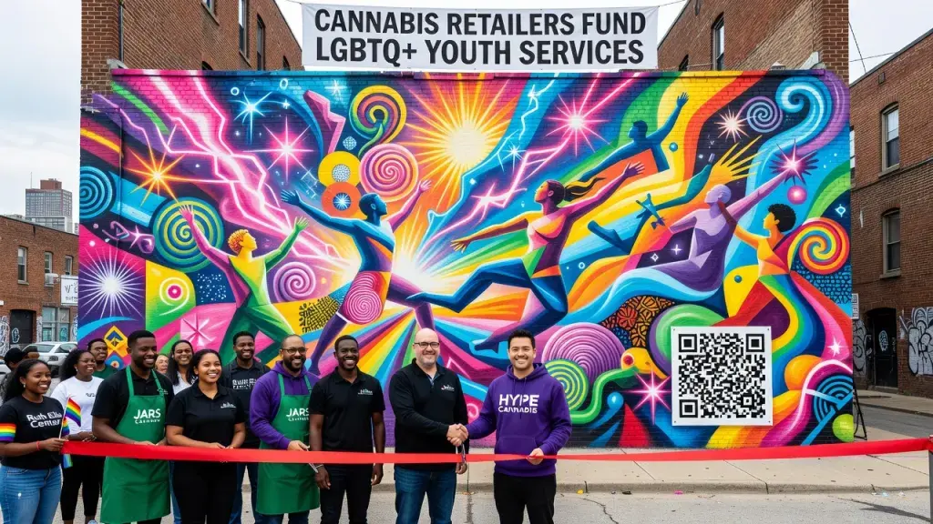 Cannabis Retailers Use Public Art to Fund LGBTQ+ Youth Services
