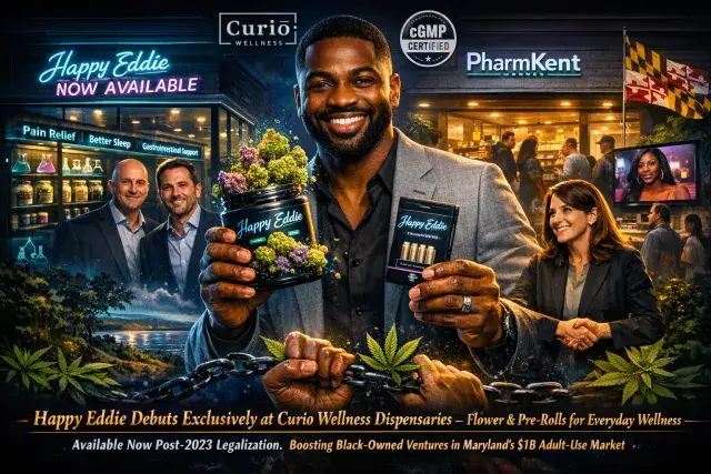 Curio Wellness Partners with Eddie Osefo to Launch Happy Eddie Cannabis Line in Maryland